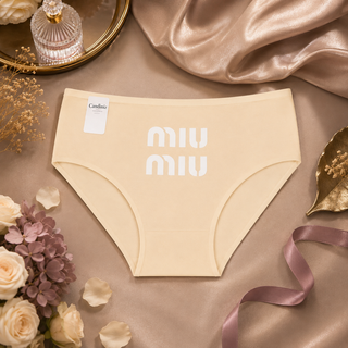 شورت زنانه اسلیپ نخی پشت چاپی Miu Miu سایز 3XL برند کندیمیز